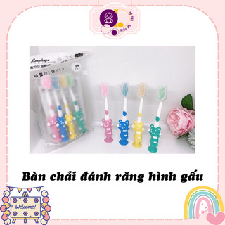 Bàn chải đánh răng hình gấu dễ thương cho bé