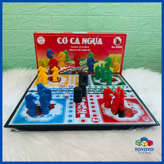Bộ Đồ Chơi Cờ Cá Ngựa Loại Có Nam Châm Có Thể Gấp Gọn Size 35*35cm Cho Bé