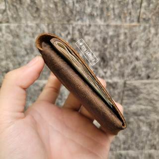 Ví card mini da bò thật 100% - Đồ da thật Tynleather