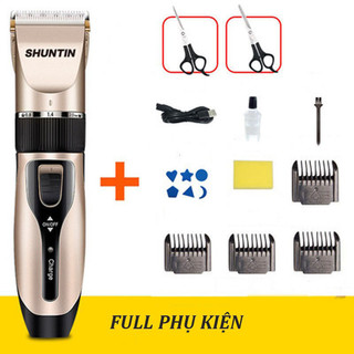 Tông đơ cắt tóc Tăng đơ SHUNTIN cầm tay người lớn trẻ em dùng pin Máy cắt tóc chuyên nghiệp an toàn kèm phụ kiện VT44