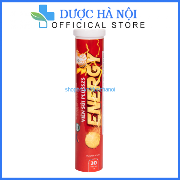 Combo 10 tuýp viên sủi Plusszs Energy giúp tăng đề kháng, bổ sung vitamin, tăng sức khoẻ - lọ 20 viên