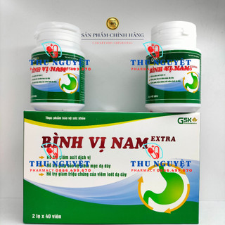 BÌNH VỊ NAM Extra hộp 80 viên - Hỗ trợ giảm acid dịch vị, bảo vệ niêm mạc dạ dày, giảm viêm loét dạ dày