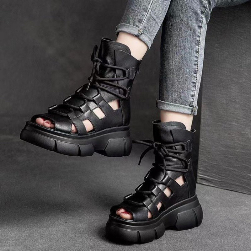 Giày Sandals Nữ Đế Cao 6cm 1893 G1697 Phong Cách Hàn Quốc Hàng Cao Cấp Bảo Hành 12T - Shop Giày Bánh Mì