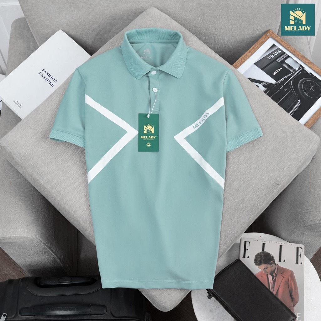 Áo polo nam, áo phông có cổ nam MELADY cao cấp form suông-Mã A01