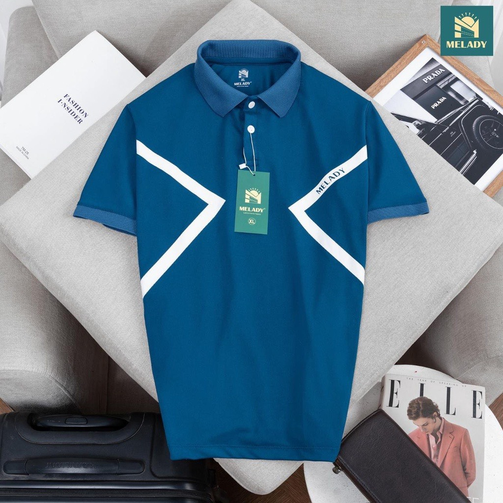 Áo polo nam, áo phông có cổ nam MELADY cao cấp form suông-Mã A01