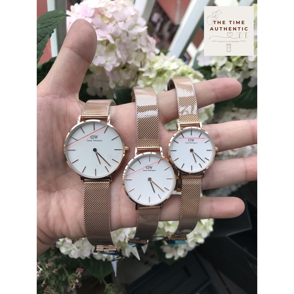 Đồng Hồ Đôi DW Classic Pettite - Đôi Daniel Wellington Dây Thép Fullbox