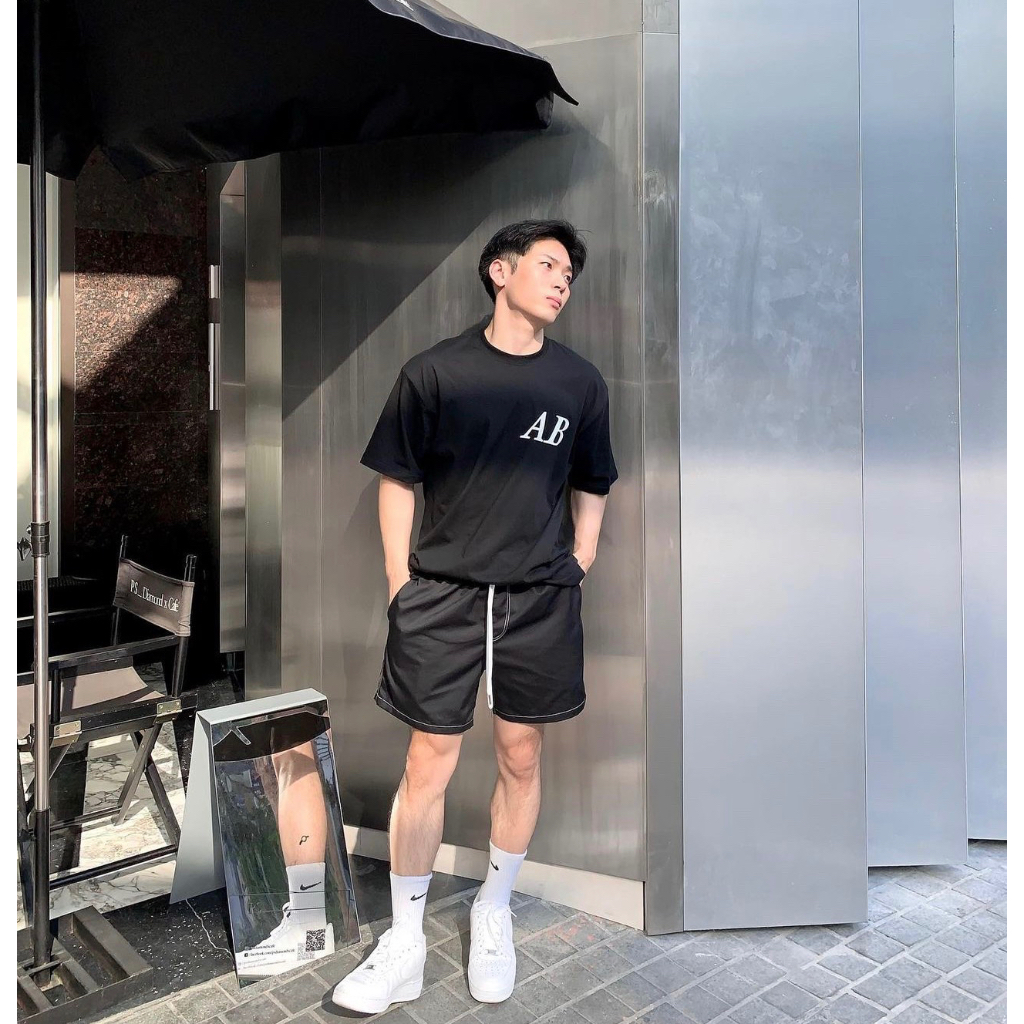 Áo phông ALBE AB Form Unisex Màu đen
