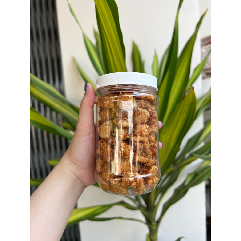 Tóp Mỡ Chiên Giòn, Tóp Mỡ Rim Mắm Tỏi Chiên Giòn Thơm Ngon Hủ 150gr / 500gr - Ăn vặt cô Linh