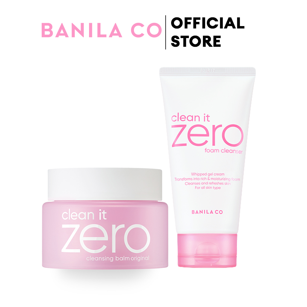 Combo Sữa rửa mặt 150ML + Sáp tẩy trang 100ML BANILA CO O​r​i​g​i​n​a​l dành cho mọi loại da