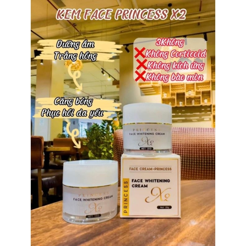 Kem face princess X 2 mẫu mới