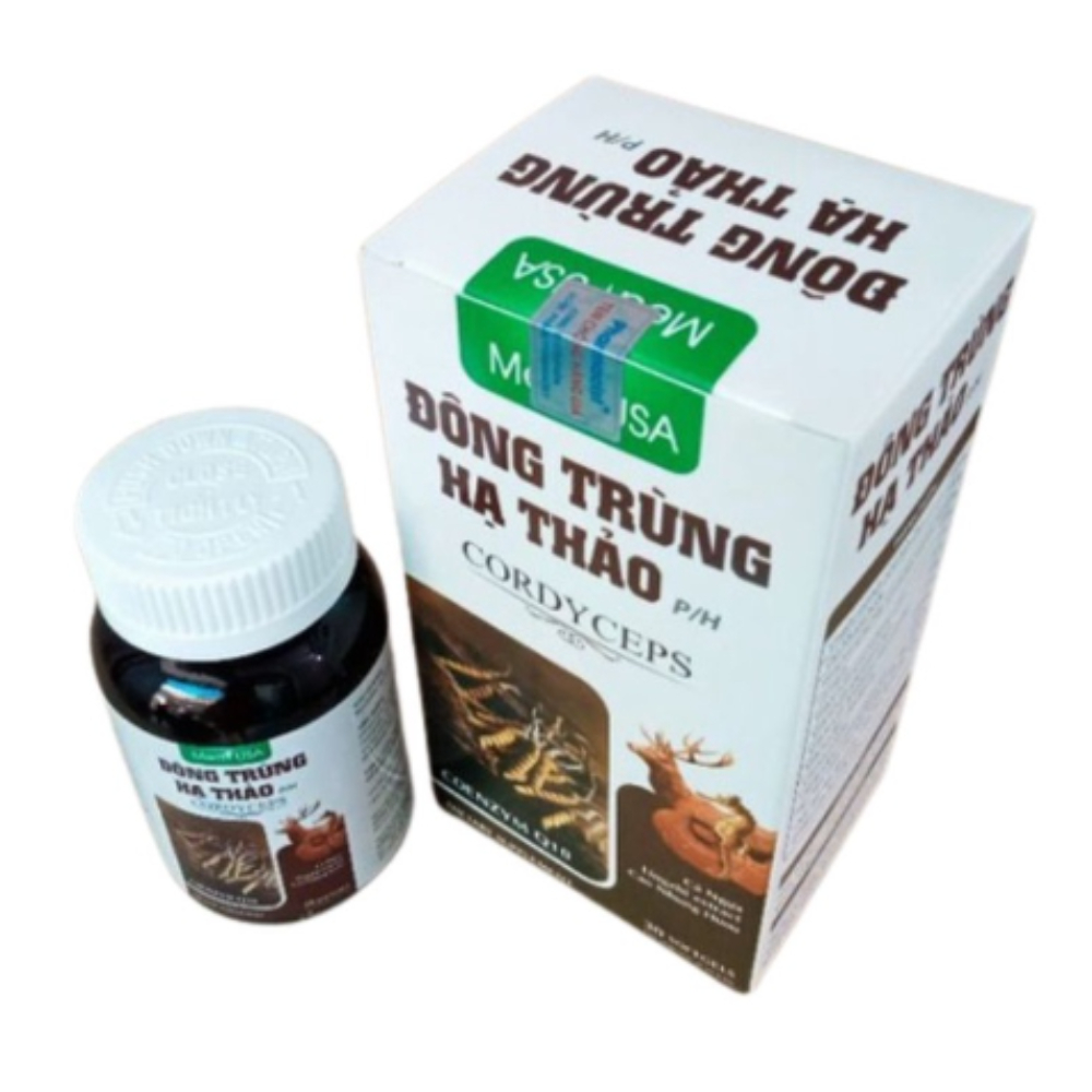 Viên uống Đông Trùng Hạ Thảo P/H giúp bồi bổ cơ thể - Hộp 30 Viên