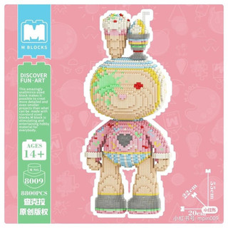 Mô hình đồ chơi Lego Thỏ Kem Momo tiệc bãi biển