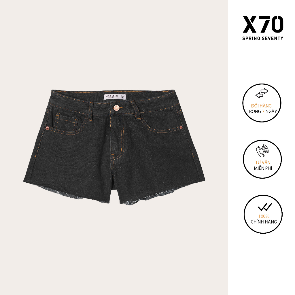 Quần Short Jeans Nữ Thiết Kế Rách Lai Thời Trang X70 - 04600013