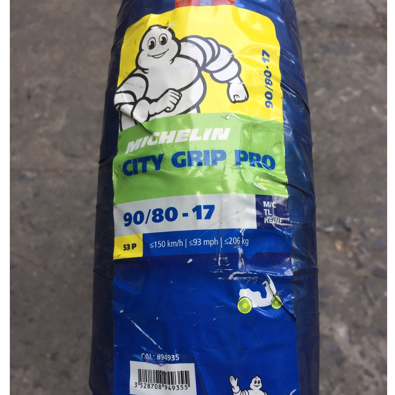 (90/80-17) Vỏ xe Michelin City Grip Pro 90/80-17 M/C TL lắp được cho xe Winner, Sonic, Raider, Exciter,...