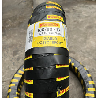 (100/80-17) Vỏ xe Pirelli Diablo Rosso Sport 100/80-17 M/C 52S TL dùng cho các dòng xe Winner, Sonic, Raider, Exciter