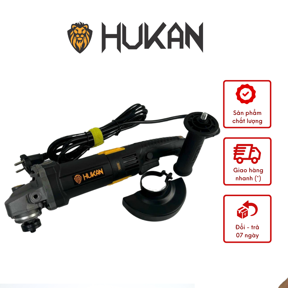 Máy mài cầm tay HUKAN AG5601M - công tắc bóp công suất 980W bảo hành chính hãng