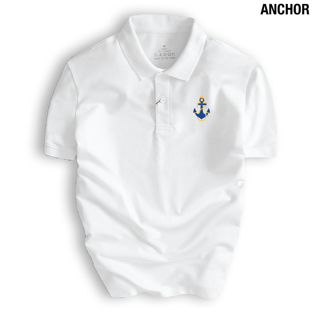 Áo thun POLO nam ANCHOR (bản 1 logo ngực) cao cấp, chuẩn form, trẻ trung, thanh lịch