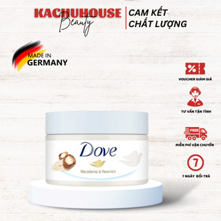 Tẩy Da Chết DOVE, Tẩy Da Chết Body Giúp Da Sáng Mịn Hàng Nội Địa Đức Chính Hãng Hũ 225ml