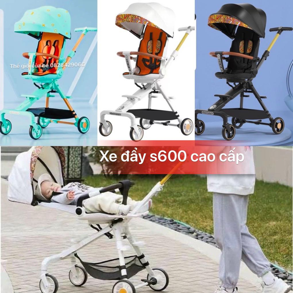 XẢ KHO XE ĐẨY GẤU V9b zon zon gấp gọn cho bé từ sơ sinh