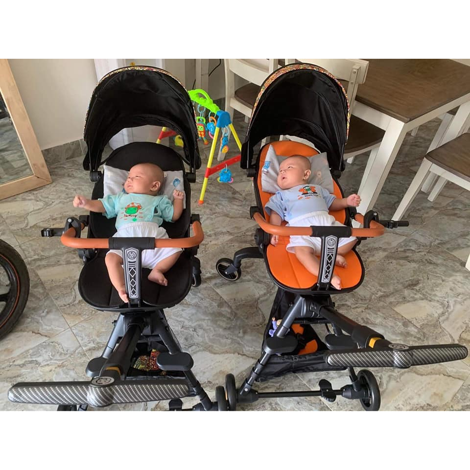 XẢ KHO XE ĐẨY GẤU V9b zon zon gấp gọn cho bé từ sơ sinh