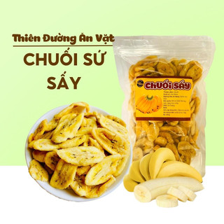 Chuối sấy giòn không đường 500g THIÊN ĐƯỜNG ĂN VẶT trái cây sấy khô ngon giảm cân