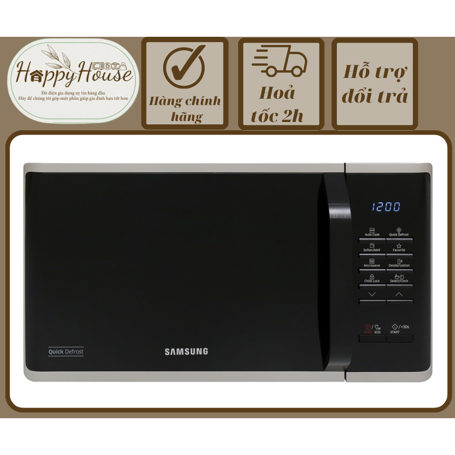 Lò vi sóng Samsung MS23K3513AS/SV - 23 lít