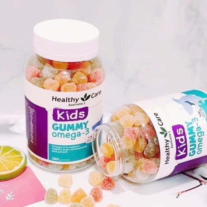 Kẹo Gummy Healthy Care Omega 3 Kids 250v - Úc