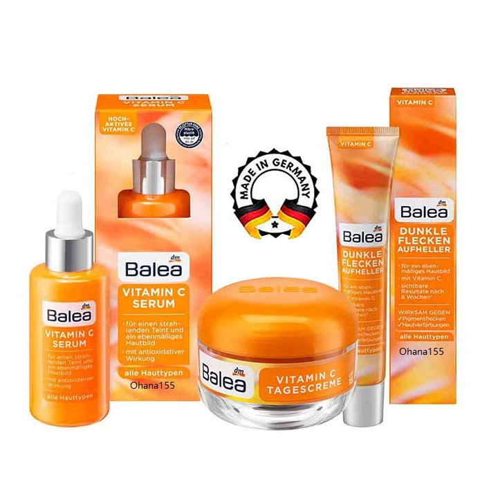 ⭐⭐⭐⭐⭐✨🌸Kem Dưỡng Da Balea Vitamin C Giúp Da Trắng Sáng, Đều Màu, 50ml🌸🌸🌸🌸