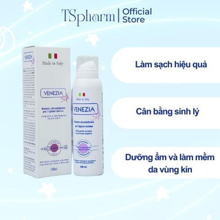 Dung dịch vệ sinh phụ nữ  Venezia Soft dạng bọt 150ml [Nhập khẩu Italy]
