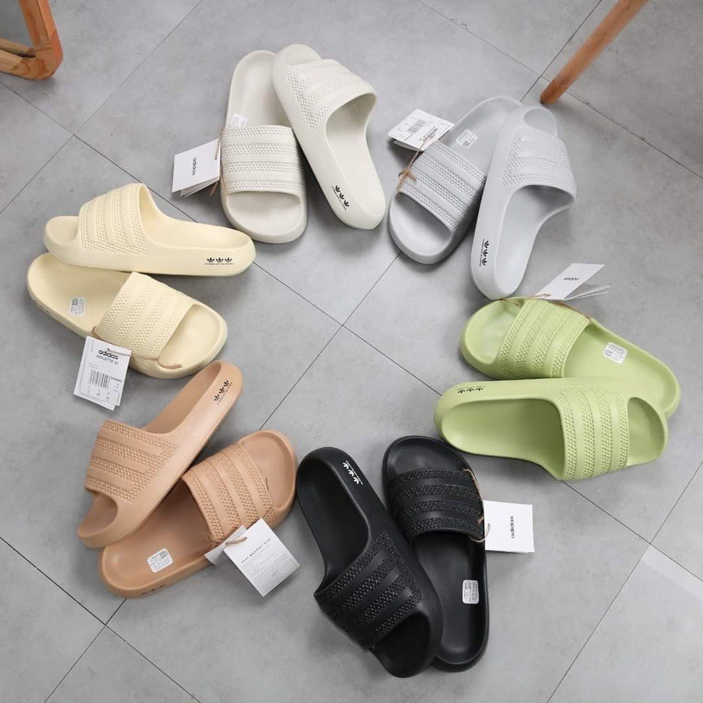 Dép Adidas.Adilette Ayoon đúc nguyên khối quai ngang nam nữ mềm mại chống thấm nước siêu nhẹ full