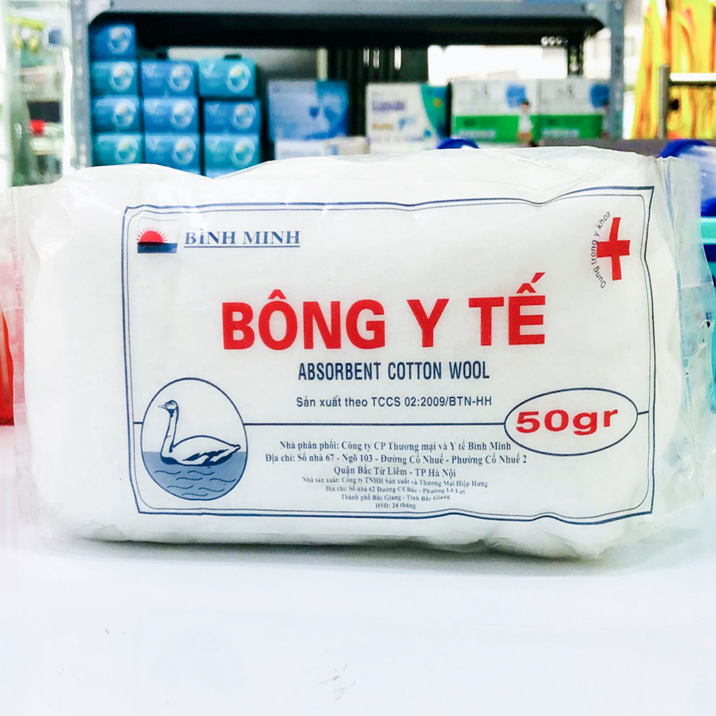 Bông Y Tế - Bông Thấm Nước Bình Minh - Gói 5g