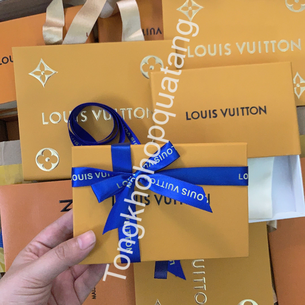Hộp Louis Vuitton Họa Tiết Mono Fullbox Đầy Đủ Hộp, Túi Xách, Túi Vải Kích Thước 14x17cm