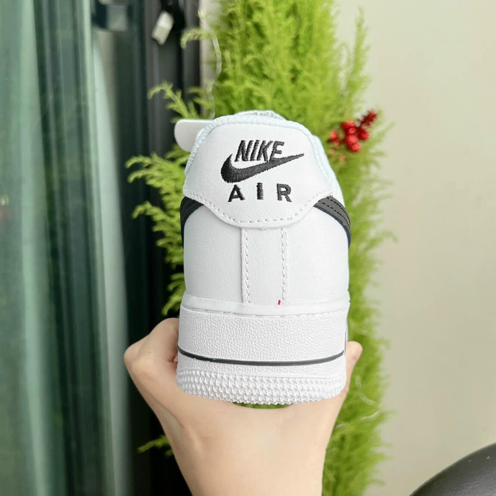 Giày Thể Thao_Nike Air Force 1 White Black, Giày AF1 Vệt Đen Bản Sịn Đế Air Đủ Size 36-44