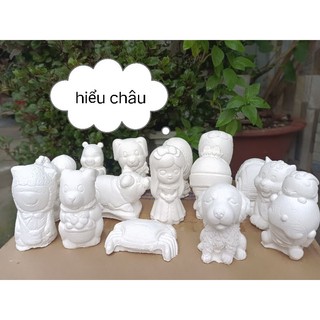 Combo 5 Tượng tô màu size nhỡ  7_10cm nhiều mẫu giao ngẫu nhiên (không kèm màu)