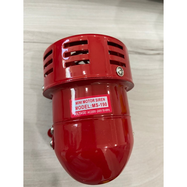 CÒI BÁO ĐỘNG MS-190 sử dụng nguồn điện 12V và 220V, còi hú xe gió MS-190 dùng cho báo dộng báo cháy