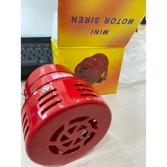 CÒI BÁO ĐỘNG MS-190 sử dụng nguồn điện 12V và 220V, còi hú xe gió MS-190 dùng cho báo dộng báo cháy