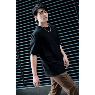 OPPA Áo thun Basic Cotton Thêu logo TRU02 màu Đen