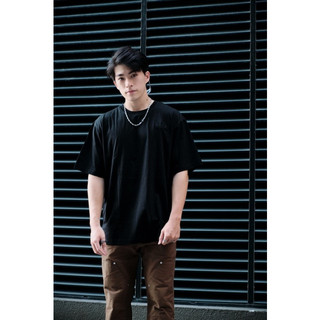 OPPA Áo thun Basic Cotton Thêu logo TRU02 màu Đen