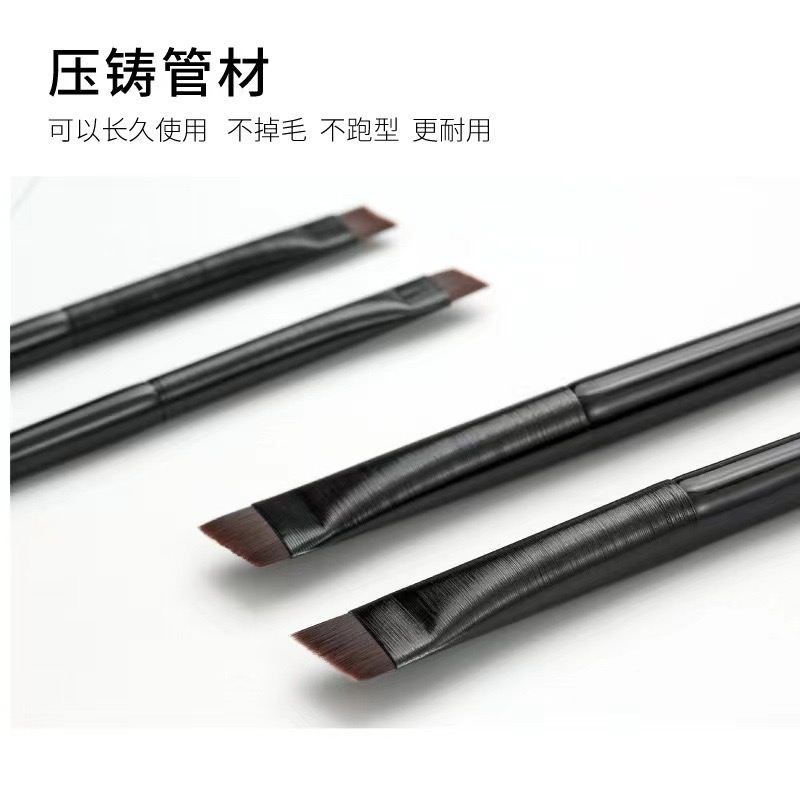 Cọ Kẻ Mắt, Cọ Tán Lông Mày Đầu Vát Siêu Mỏng Dễ Tán Phẩy Sợi Lông Mày, Kẻ Eyeliner Sắc Nét