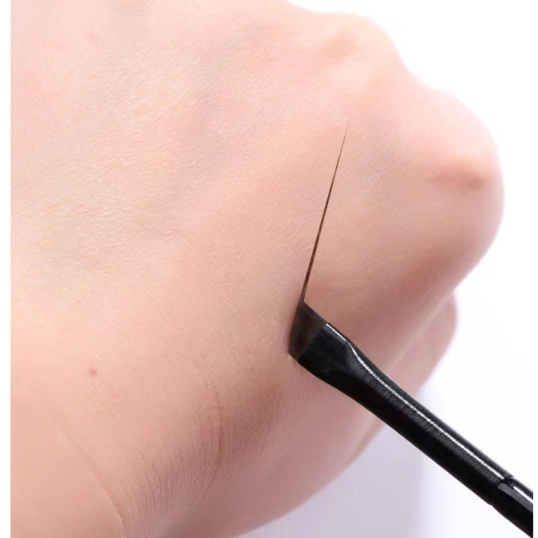 Cọ Kẻ Mắt, Cọ Tán Lông Mày Đầu Vát Siêu Mỏng Dễ Tán Phẩy Sợi Lông Mày, Kẻ Eyeliner Sắc Nét
