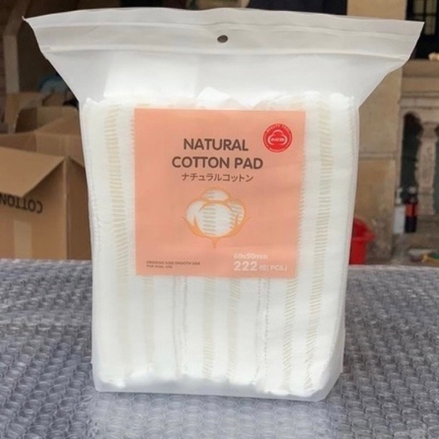Bông tẩy trang 3 lớp Cotton pads túi 222 miếng