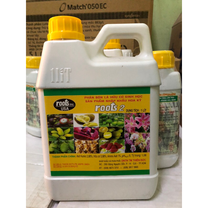 Phân bón lá hữu cơ sinh học Roots 2 USA Thiên Đức (1 lít)