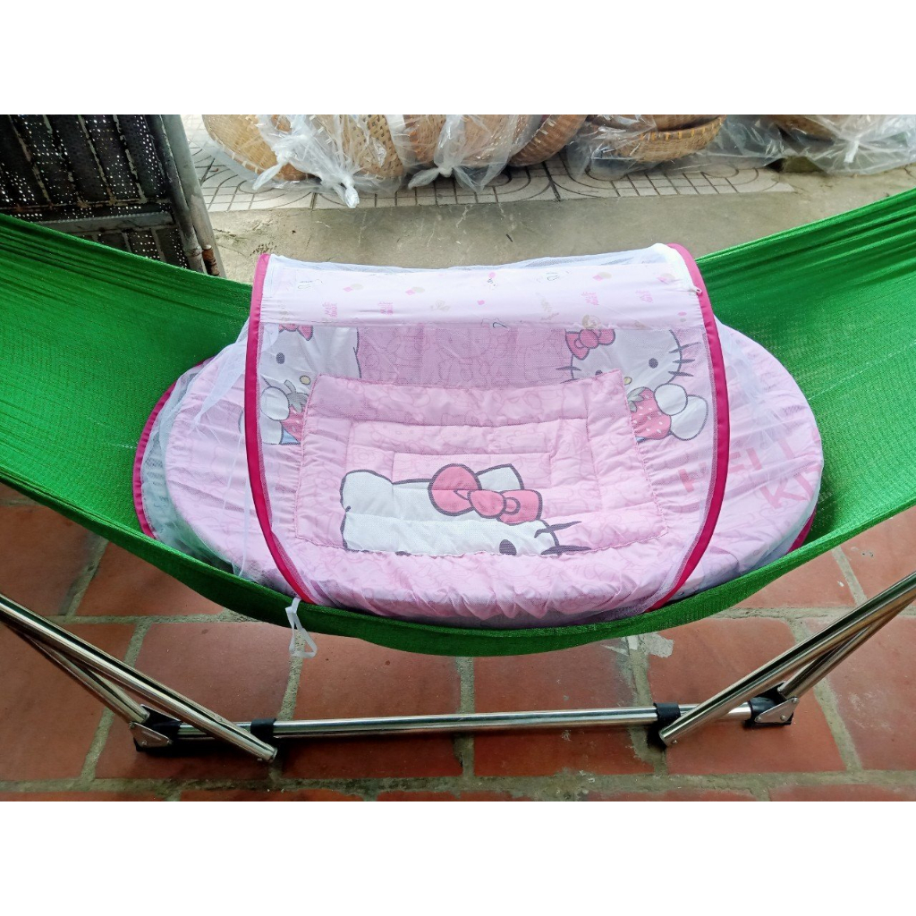 Màn Chụp Gấp Gọn Cho Bé Sơ Sinh Từ 0-24 Tháng Đặt Nằm Võng Nôi Cũi Chống Muỗi Cho Bé Sơ Sinh