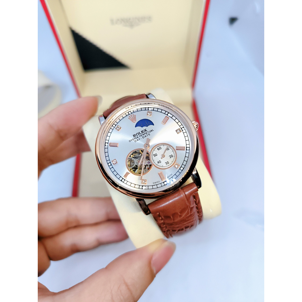 Siêu hót-Đồng hồ Nam Rolex cơ ngày đêm, , dòng cơ Automatic size 40-41,Chất Lượng Cao