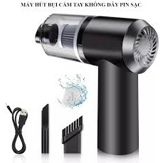 MÁY HÚT BỤI CẦM TAY PIN SẠC 120W PIN HÚT CỰC MẠNH 6000PA - 120W, SẠC USB BẢO HÀNH 1:1