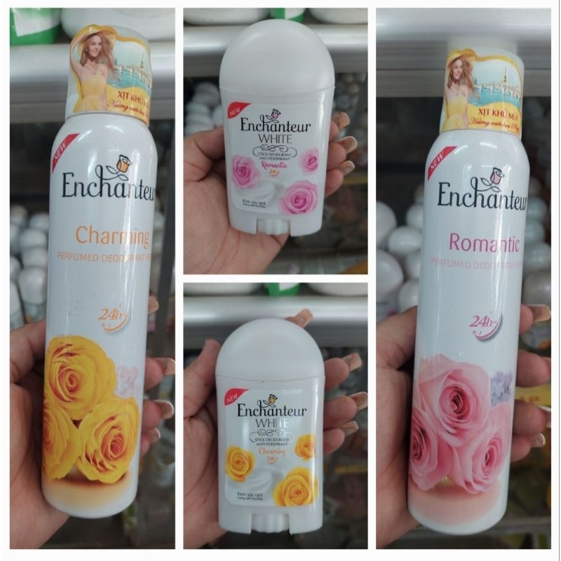 Xịt_ sáp khử mùi Enchanteur hương nước hoa Pháp