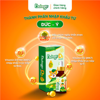 Dầu chùm ngây D3-K2 Babego 10ml từ Đức