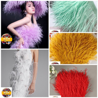Lông đà điểu thiết kế dạ hội cao cấp,lông tự nhiên