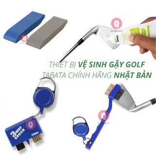 Dụng cụ vệ sinh gậy golf chính hãng nhật bản, bộ kem, tẩy, chổi vệ sinh gậy golf tabata