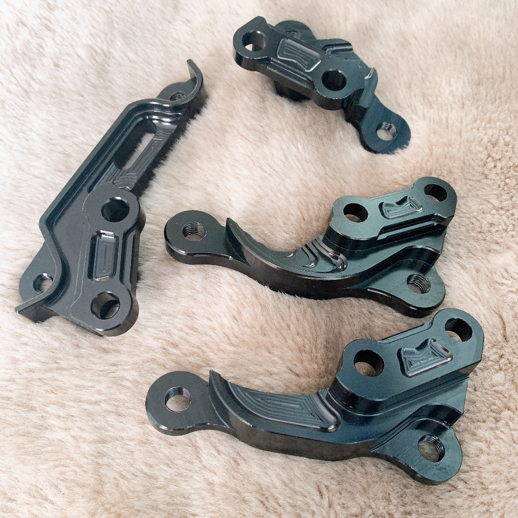 ✍️ BÁT HEO DẦU TRƯỚC 4PIS  CNC NGUYÊN KHỐI CHO CÁC DÒNG XE - FULL MÀU ĐEN